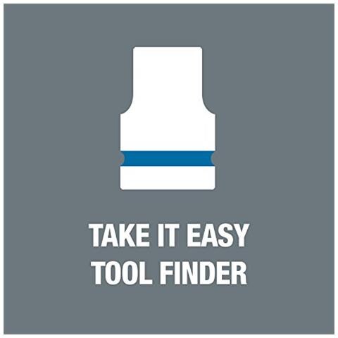 8790 HMC HF Bussola per cricchetto Ciclopi con attacco da 1/2con ritegno Vite, 19,0 millimetri - Foto 2