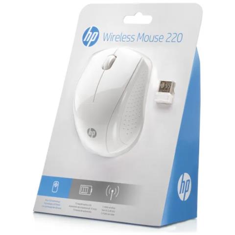 Mouse Wireless 220 Snow White Ottico 3 Tasti 1600 DP Colore Bianco - Foto 3