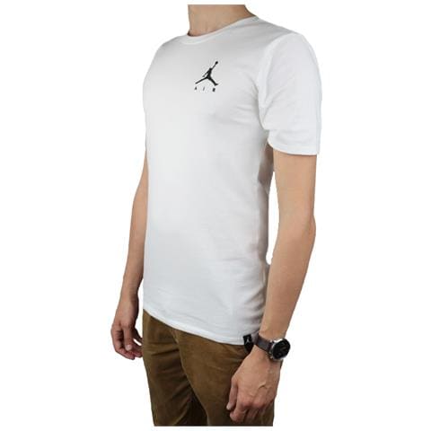 Air Jumpman Embroidered Tee Ah5296-100, Uomo, Bianco, Maglietta, Numero: M Eu - Foto 2