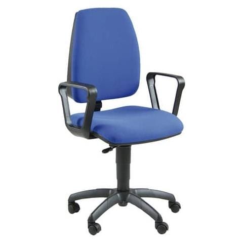 Sedia Operativa Girevole Jupiter Jubr Eco Smart - Rivestimento Eco Blu - Con Braccioli - Jubr / eb - Foto 1