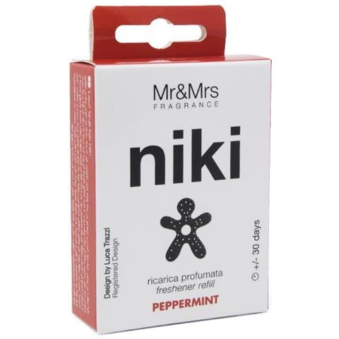 Niki Ricarica Deodorante Per Auto Jrnikibx001v00 Ricarica Per Profumo Per Auto, Menta Piperita, Nero - Foto 1