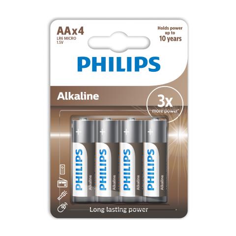 Batterie Alcaline Aa / lr6 (stilo) 1,5 V 4 Pz - Foto 1