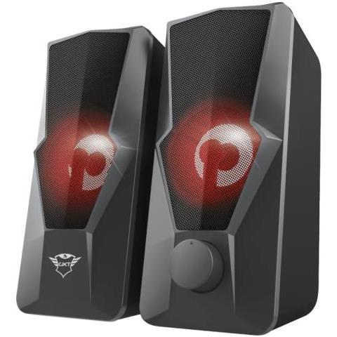 Set di Altoparlanti 2.0 GXT 610 ARGUS con Illuminazione LED a Luce Pulsante Rossa Potenza 10 Watt RMS Colore Nero - Foto 1