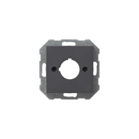 027228 Antracite placca per interruttori e coperchio per presa - Foto 1