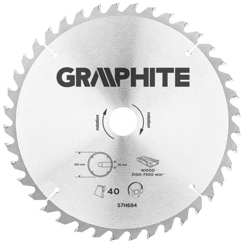 Lama Per Sega Circolare 250 Mm 40 Denti Lama 250 Mm, Foro Albero 30 Mm, Denti 40, Spessore 2,0 Mm, Spessore Taglio 2,8 - Foto 3
