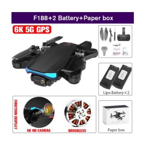 F188 1km Fotocamera Drone 6k Gps Professionale 5g Wifi Fpv Brushless Professional | elicotteri Rc - Foto 7