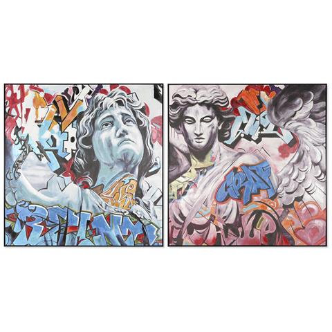 Quadro Home Esprit Moderno 150 X 3,5 X 150 Cm (2 Unità) - Foto 1