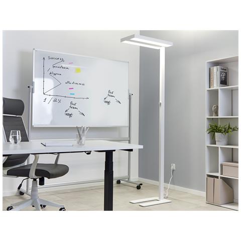 Lampada Da Terra Led Metallo Bianco 197 Cm Taurus - Foto 1