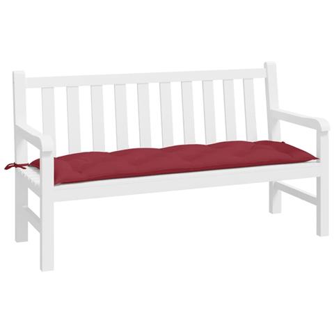 Cuscino Per Panca Rosso Vino 150x50x7 Cm In Tessuto Oxford - Foto 3