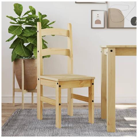 Sedie Da Pranzo 2 Pz 40x46x99 Cm Legno Massello Di Pino - Foto 1