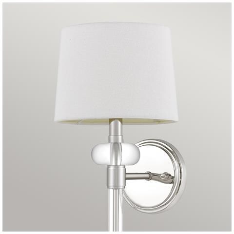 Applique Contemporanea Barbour Acciaio Nichel Lucido 1 Luce E14 - Foto 4
