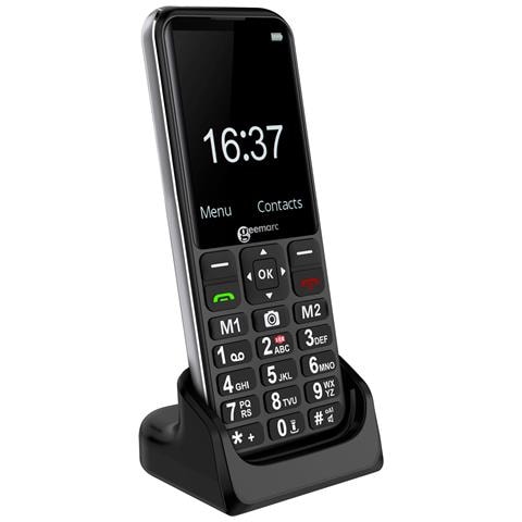 Telefono Cellulare Senior Cl8600 Compatibile Con Apparecchi Acustici, Nero - Foto 1
