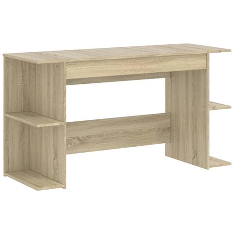 Scrivania Rovere Sonoma 140x50x75 Cm In Legno Multistrato - Foto 2