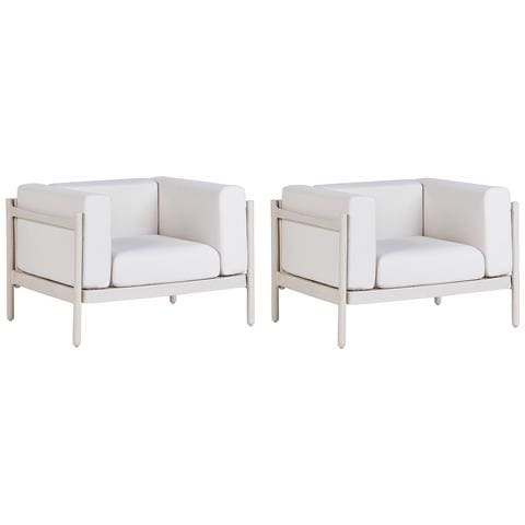 Set Di 2 Sedie Beige Chiaro Ferretti - Foto 2