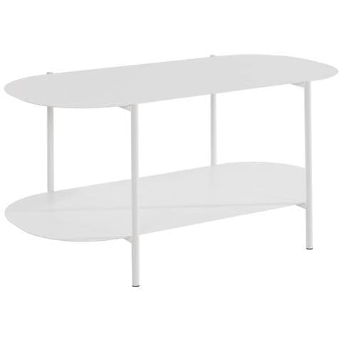 Siliam Tavolino Con 1 Ripiano In Metallo Bianco - Foto 1