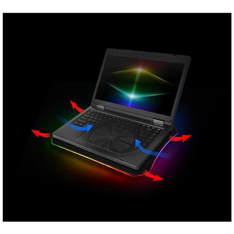 Massive 20 RGB base di raffreddamento per laptop 48,3 cm (19") 800 Giri /min Nero - Foto 13