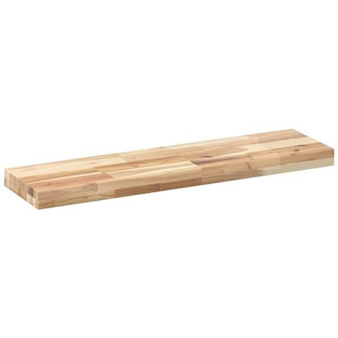 Ripiano A Parete 80x20x4 Cm Legno Massello Acacia Non Trattato - Foto 3