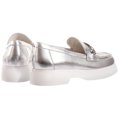 Cecil Loafers Mocassino Pelle Scarpe Donna Argento Eu 41.5, 7-101631 7600 - Foto 3