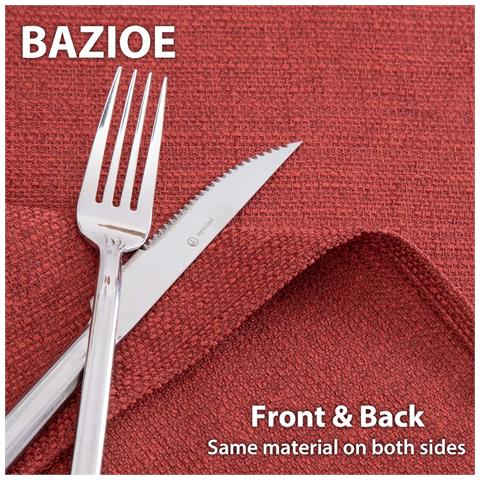 Tovaglia Elegante Bazioe In Rosso, Perfetta Per Ogni Occasione E Stile - Foto 2