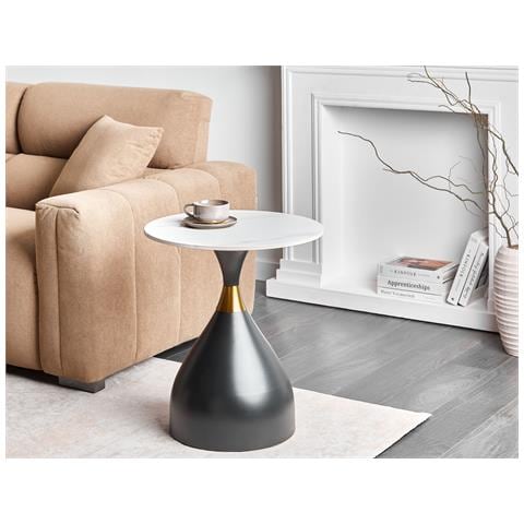 Tavolino Ituna Ceramica Nero /bianco - Foto 1