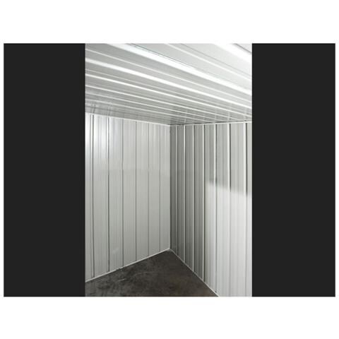 Casetta Attrezzi Giardino Lamiera Box In Acciaio Zincato 345x186cm X H1.92m - 98kg - 6.42mq - Legno - Foto 2