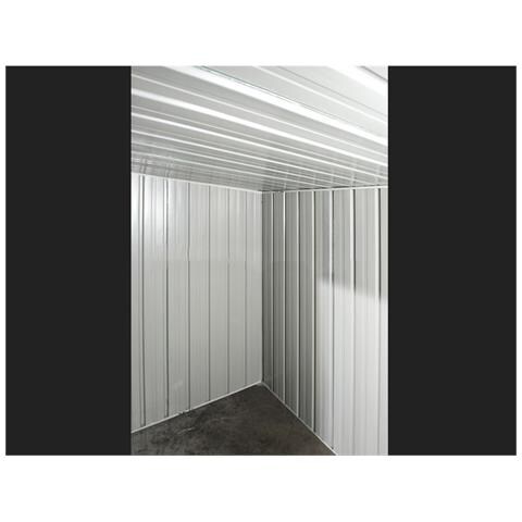 Casetta Attrezzi Giardino Lamiera Box In Acciaio Zincato 345x186cm X H1.92m - 98kg - 6.42mq - Legno - Foto 10