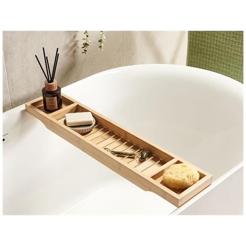 Vassoio Per Bagno Cauca Legno Di Bambù Marrone Chiaro - Foto 1