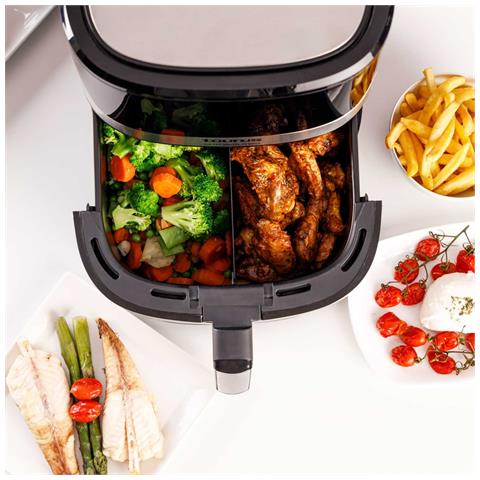 Friggitrice ad Aria Air Fry Digital 7S Wall Potenza 1600W Capacità 6,5L 8 Programmi Touch Screen Grigio /Nero - Foto 2