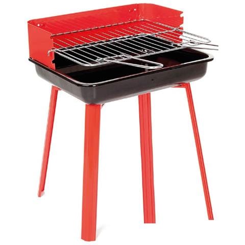Barbeque Esterno A Carbonella Griglia Estate Campeggio In Acciaio Mod Nebraska - Foto 1