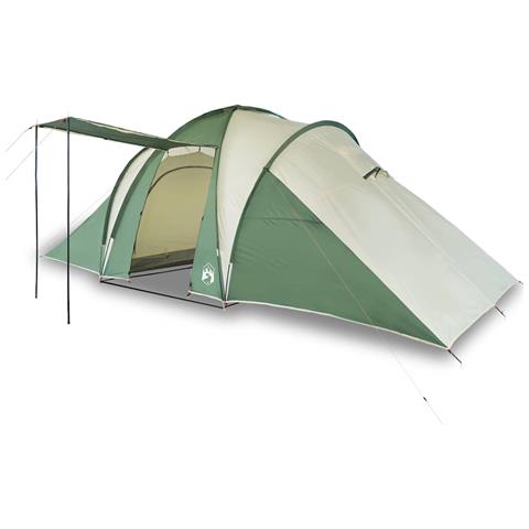 Tenda da Campeggio a Cupola per 6 Persone Verde Impermeabile - Foto 1