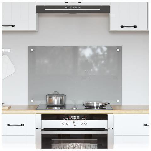 Schienale Cucina Grigio Chiaro 80x50x0,6 cm in Vetro Temperato - Foto 2