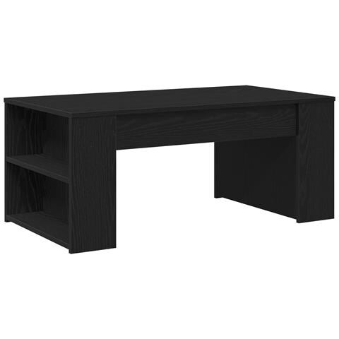 Tavolino da caffè in rovere nero 102x55x42 cm Legno ingegnerizzato - Foto 1