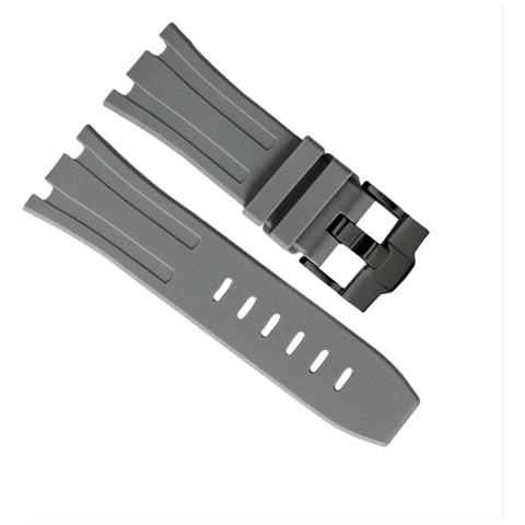 Cinturino In Silicone Compatibile Con Audemars Piguet Royal Oak Offshore 15710 15703 Grey 30 Mm - Foto 3