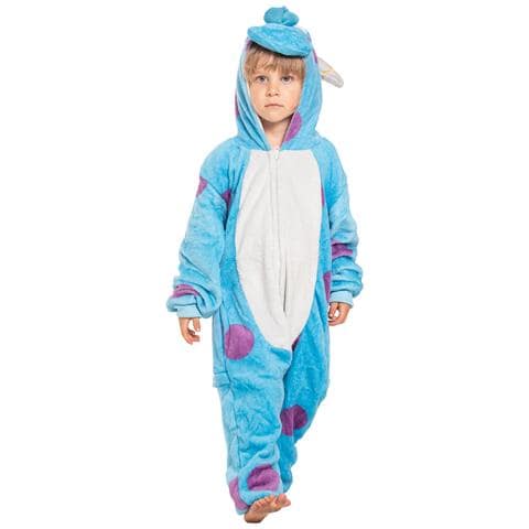 Pigiama Per Bambini Kigurumi Onesie Costume Sulivan Blu 125-135 - Foto 2
