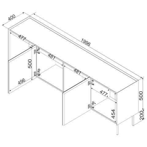 FELLINI 400131 cassettiera - Foto 5