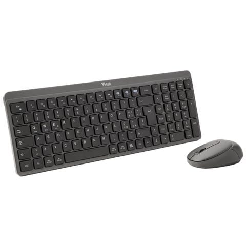 DEC WS01 tastiera Mouse incluso Universale RF senza fili + Bluetooth QWERTY Inglese, Italiano Nero, Grigio - Foto 2