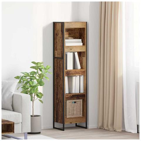 Armadio per Libri Legno vecchio 80 x 30 x 155 cm - Foto 2