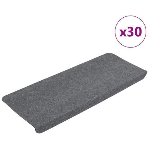 Tappetini Autoadesivi per Scale 30 pz Grigi 65x24,5x3,5 cm - Foto 1