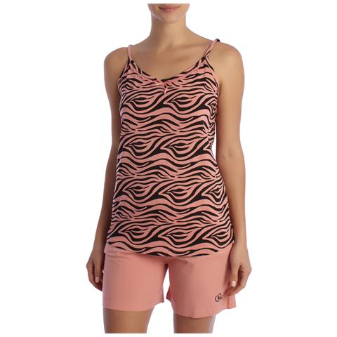 Pigiama Estivo Da Donna Con Spalline Sottili In Cotone Kl45200 - Foto 1