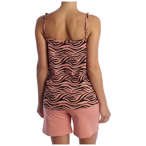 Pigiama Estivo Da Donna Con Spalline Sottili In Cotone Kl45200 - Foto 6