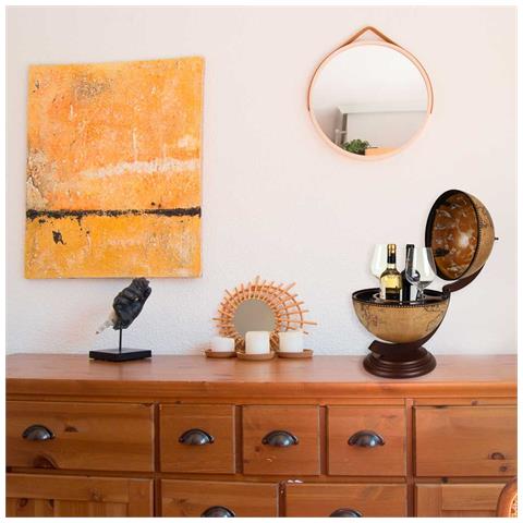 Portabottiglie Globo Marrone 38x33x48h - Foto 2