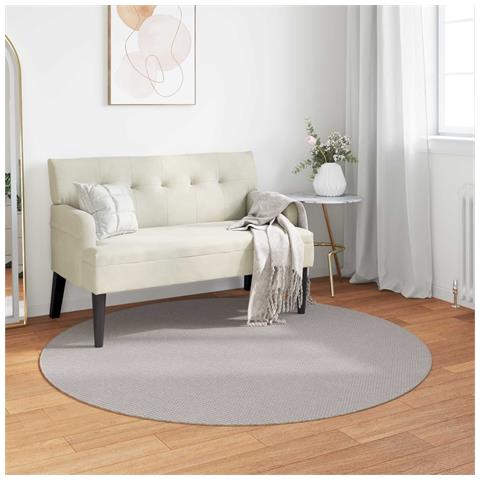 Tappeti per area Rotondo HUARTE Crema Ø 120 CM Poliestere - Foto 2