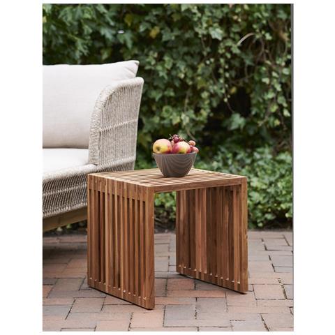 Tavolino Pego In Legno Di Teak Naturale 40x40x40 Cm - Foto 6