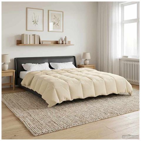 Piumone Completo Annuale Crema 200 x 240 cm Microfibra - Foto 2