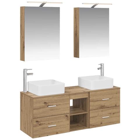 Set di mobili per il bagno 5 pcs Rovere Artigianale - Foto 1