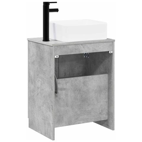 Set di mobili per il bagno Grigio Cemento Legno ingegnerizzato - Foto 2