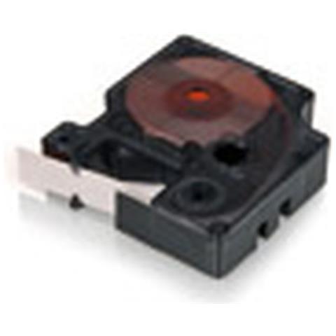 Nastro in Vinile per Etichettatrice Formato 9 mm x 5.5 m Bianco su Nero  - Foto 2