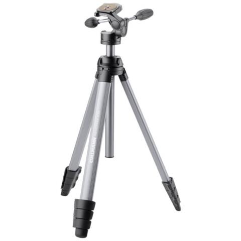 Treppiede con Testa a 3 Movimenti Altezza Max 158.5 cm Argento 55351-EU - Foto 1