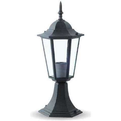 Portalampada Lanterna Alluminio Da Terra 403mm Ip44 E27 Mod. Vt-753 Sku 7074 Nero - Foto 1