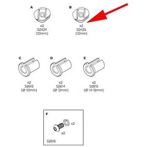 Accessori Borse Pack´n Pedal Tour 12 Mm Blade Helix Hooks Borse 12 Mm - Foto 1